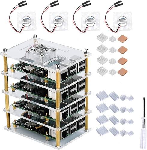Geeekpi cluster case with - case,