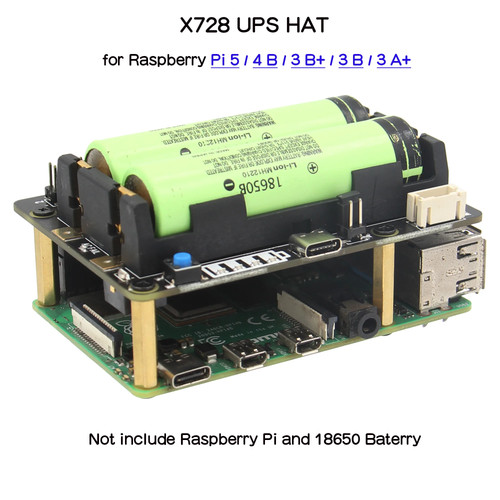 Geekworm x728 ups hat - geekworm, v2.5